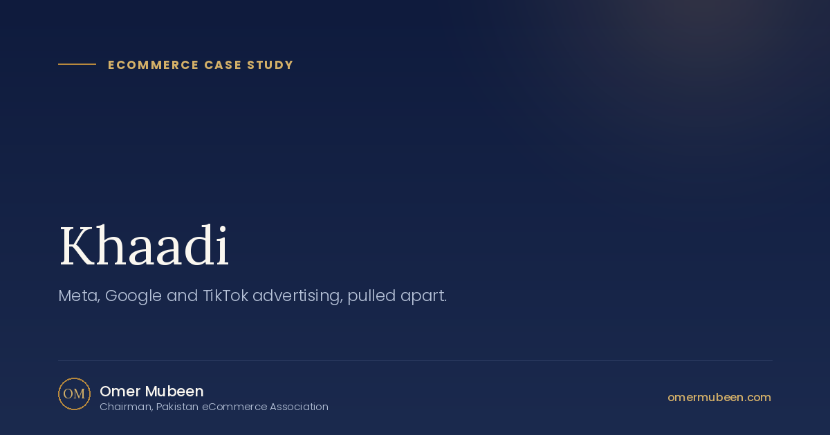 Khaadi eCommerce case study — analysis by Omer Mubeen