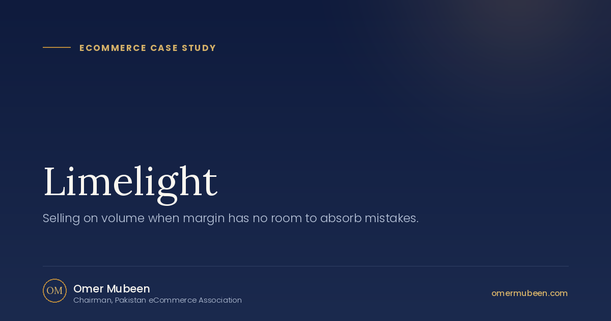 Limelight — Fashion Retail case study by Omer Mubeen