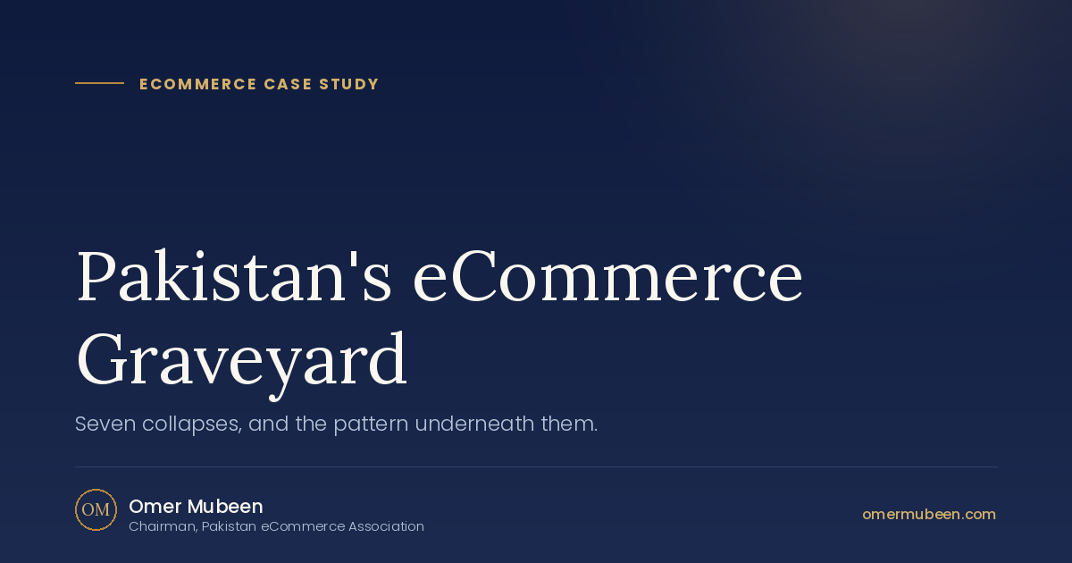 Pakistan's eCommerce Graveyard eCommerce case study — analysis by Omer Mubeen