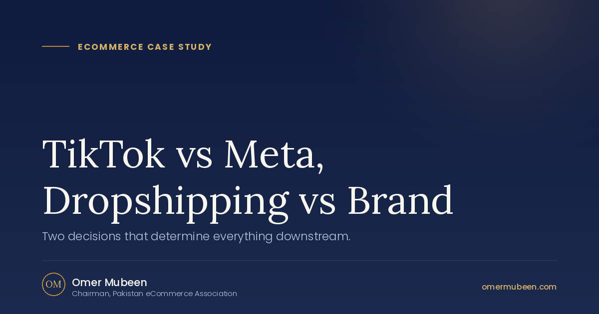 TikTok vs Meta, Dropshipping vs Brand — Strategy case study by Omer Mubeen